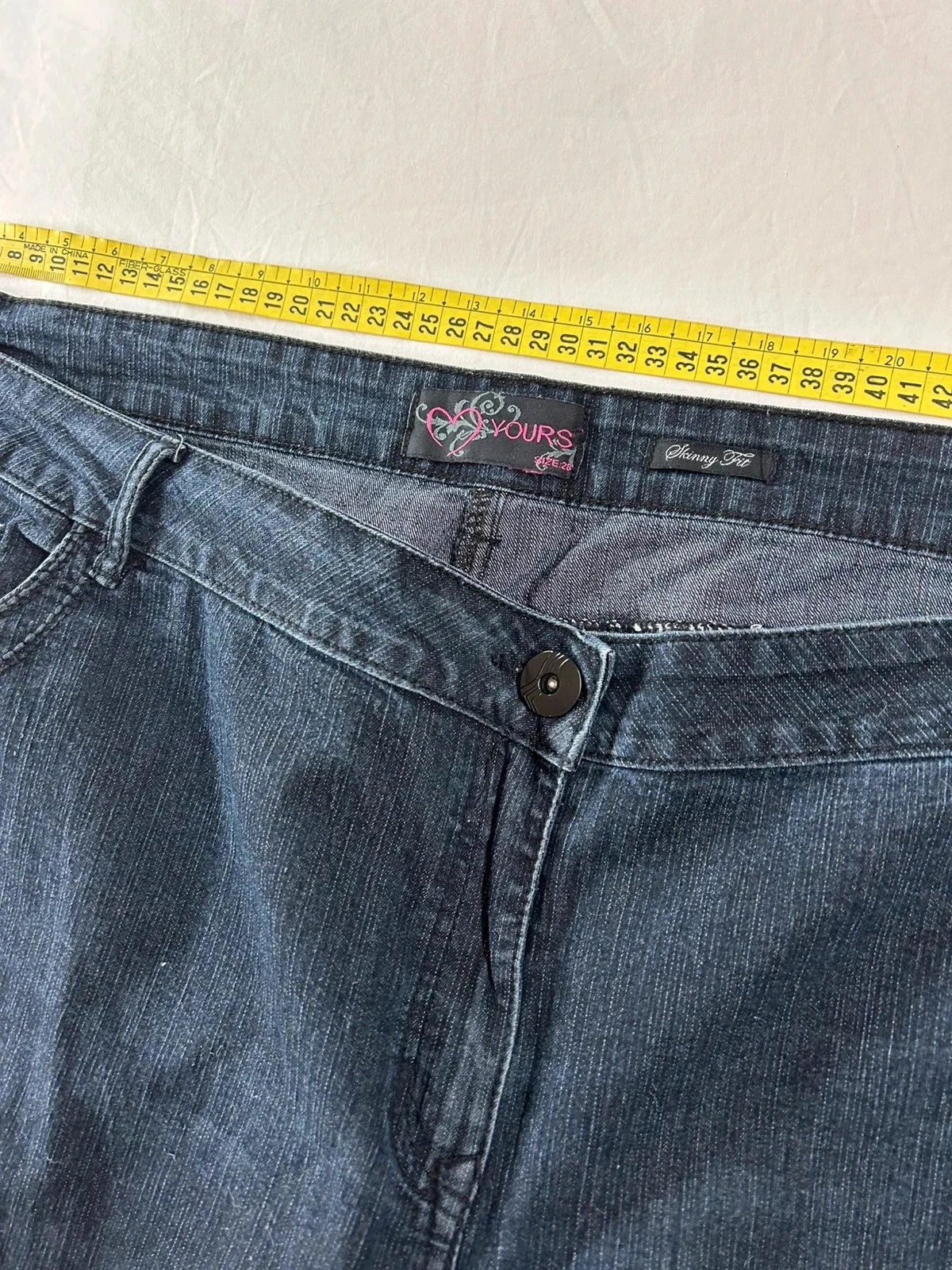 Zwarte grote vintage jeans love yours – photo 8